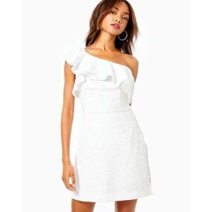 NWT Lilly Pulitzer Kipton Romper in Resort White - Size 14